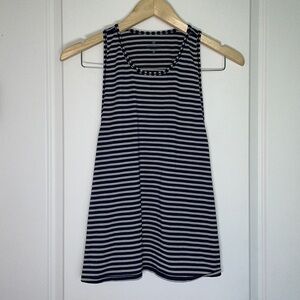 Athleta Women’s Striped Athletic Top Navy/Grey M